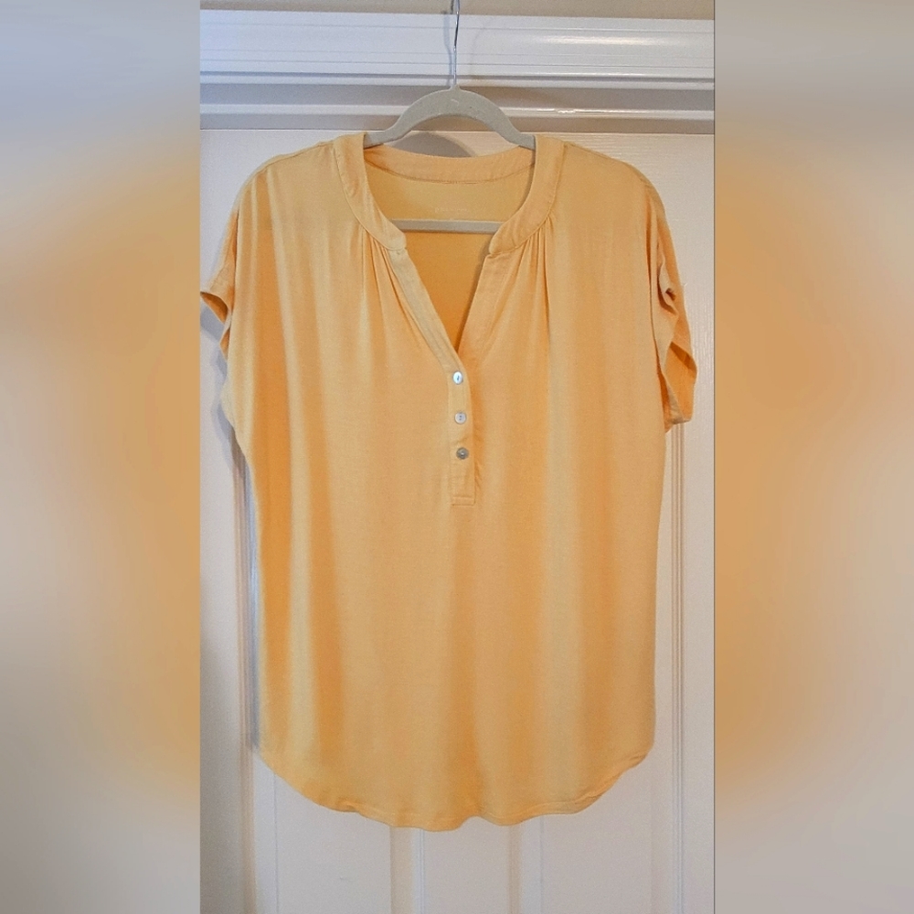 PHILOSOPHY Split Placket Dolman Sleeve Jersey Top